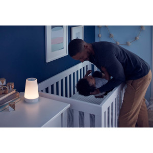 Hatch Rest+ 2nd Gen Portable Dream Machine with Charging Base, Baby, Toddler, Night Light, Sound Machine, Time-to-Rise