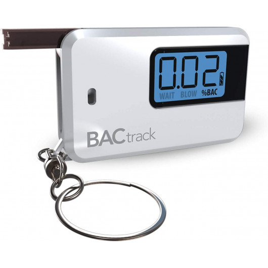 BACtrack Go Keychain Breathalyzer (White) for Patented Advanced