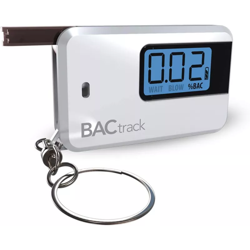 BACtrack Go Keychain Breathalyzer (White) | Ultra-Portable Pocket Keyring Alcohol Tester for Personal Use