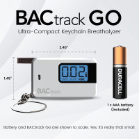 BACtrack Keychain Breathalyzer: Accurate, Portable Alcohol Tester - Stay Safe & Responsible!