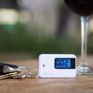 BACtrack Go Keychain Breathalyzer (White) | Ultra-Portable Pocket Keyring Alcohol Tester for Personal Use