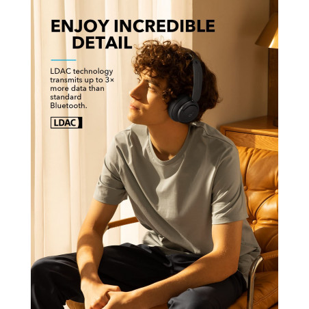 Soundcore by Anker Life Q35 Multi Mode Active Noise Cancelling Headphones, Bluetooth Headphones with LDAC for Hi Res Wireless