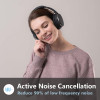 Srhythm NC25 Active Noise Cancelling Headphones Bluetooth 5.0,ANC Stereo Headset Over-Ear with Hi-Fi,Mic,50H Playtime,Voice