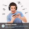 Srhythm NC25 Active Noise Cancelling Headphones Bluetooth 5.0,ANC Stereo Headset Over-Ear with Hi-Fi,Mic,50H Playtime,Voice