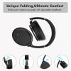 Srhythm NC25 Active Noise Cancelling Headphones Bluetooth 5.0,ANC Stereo Headset Over-Ear with Hi-Fi,Mic,50H Playtime,Voice