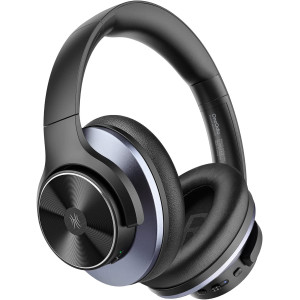 OneOdio A10 Hybrid Active Noise Cancelling Headphones, Wireless Over Ear Bluetooth Headphones, Hi-Res Audio Sound, Deep Bass,