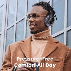 OneOdio A10 Hybrid Active Noise Cancelling Headphones, Wireless Over Ear Bluetooth Headphones, Hi-Res Audio Sound, Deep Bass,