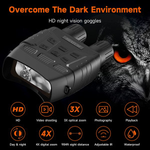 Night Vision Goggles Night Vision Binoculars for Adults - Digital Infrared Binoculars can Save Photo and Video with 32GB Memory