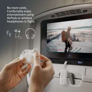 Twelve South AirFly Pro | Wireless Transmitter/Receiver with Audio Sharing for up to 2 AirPods/Wireless Headphones to Any Audio