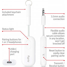 Twelve South AirFly Pro : Transmetteur sans fil pour Casques