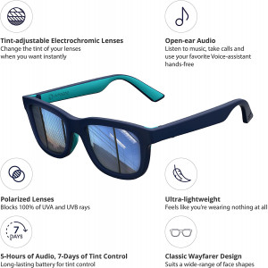 Ampere Dusk App with Adjustable Smart Sunglasses