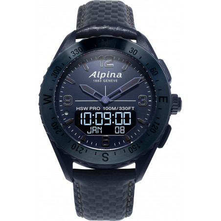 Alpina Smart Watch (Model: AL-283SEN5NAQ6), Black