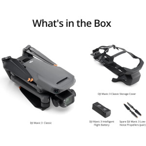 DJI Mavic 3 Classic (DJI RC), Drone with 4/3 CMOS Hasselblad Camera for Professionals, 5.1K HD Video, 46 Mins Flight Time,