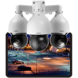 Lorex Indoor/Outdoor 4K Pan & Tilt Metal Dome Security Camera, Add-On IP Camera for Wired Surveillance System, Color Night