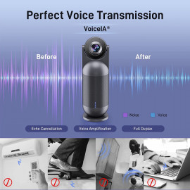 EMEET 360° 4K Conference Camera with Auto Tracking and Noise Cancelling