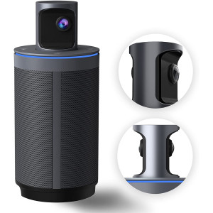 NexiGo Meeting 360, 8K Captured AI-Powered Framing & Speaker Tracking, 1080p HD 360-Degree Smart AIO Video Conference Camera, 8