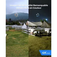 Reolink Caméra PoE 4K : Surveillance Ultime avec Zoom 5X et Vision Nocturne Couleur