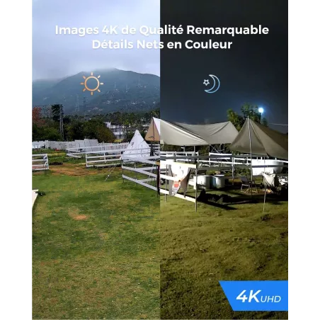 Reolink Caméra PoE 4K : Surveillance Ultime avec Zoom 5X et Vision Nocturne Couleur