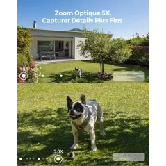 Reolink 4K Caméra de Surveillance Extérieure PoE avec Zoom Optique 5X, Vision Nocturne en Couleur, Audio Bidirectionnel,