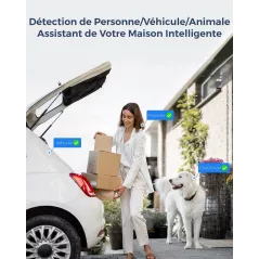 Reolink 4K Caméra de Surveillance Extérieure PoE avec Zoom Optique 5X, Vision Nocturne en Couleur, Audio Bidirectionnel,
