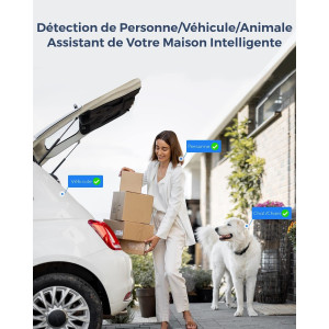 Reolink 4K Caméra de Surveillance Extérieure PoE avec Zoom Optique 5X, Vision Nocturne en Couleur, Audio Bidirectionnel,