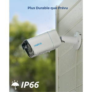 Reolink 4K Caméra de Surveillance Extérieure PoE avec Zoom Optique 5X, Vision Nocturne en Couleur, Audio Bidirectionnel,