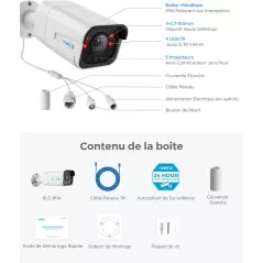 Reolink 4K Caméra de Surveillance Extérieure PoE avec Zoom Optique 5X, Vision Nocturne en Couleur, Audio Bidirectionnel,