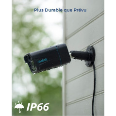 Reolink 4K Caméra de Surveillance Extérieure PoE avec Zoom Optique 5X, Vision Nocturne en Couleur, Audio Bidirectionnel,