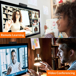 Innex Cube 4K AI-Powered Panoramic 360° Video Conference Camera, Smart Webcam with Dual-Microphones, Ultra-Wide Angle, AI