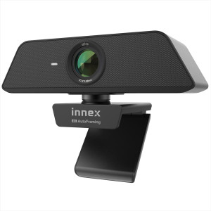 Innex Cube 4K AI-Powered Panoramic 360° Video Conference Camera, Smart Webcam with Dual-Microphones, Ultra-Wide Angle, AI