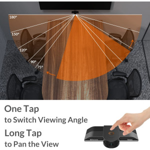 Innex Cube 4K AI-Powered Panoramic 360° Video Conference Camera, Smart Webcam with Dual-Microphones, Ultra-Wide Angle, AI