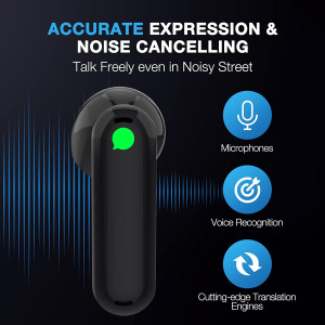 Timekettle WT2 Edge/W3 Translator Device - Bidirection Simultaneous Translation, Language Translator Device with 40 Languages &