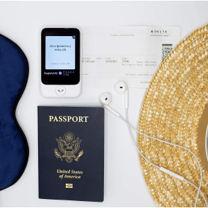 Pocketalk Model S Real Time Two-Way 82 Language Voice Translator with 2 Year Built-in Data and Text-to-Translate Camera & HIPAA