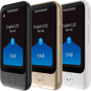 Pocketalk Model S Real Time Two-Way 82 Language Voice Translator with 2 Year Built-in Data and Text-to-Translate Camera & HIPAA
