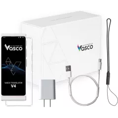 Vasco V4: Traducteur Instantané 108 Langues + Internet Gratuit à Vie - Parfait pour Voyager!