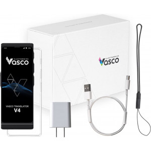 Vasco V4 Language Translator Device | 108 Languages | Free Lifetime Internet for Translations in Almost 200 Countries | Model
