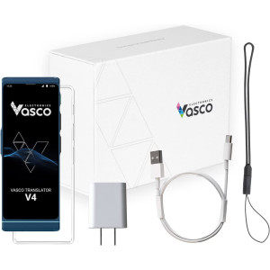 Vasco V4 Language Translator Device | 108 Languages | Free Lifetime Internet for Translations in Almost 200 Countries | Model