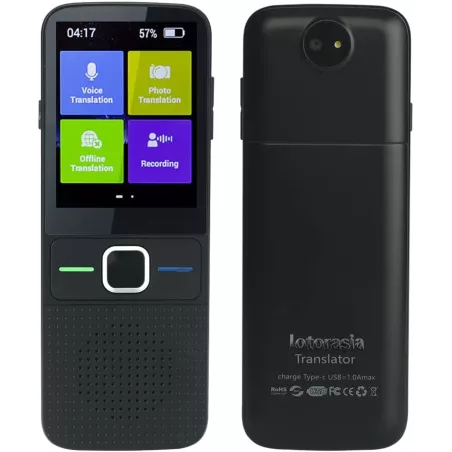 lotorasia Language Translator Portable Instant Translator Device Support WiFi/Hotspot/Offline Two- Way Real Time Online 137