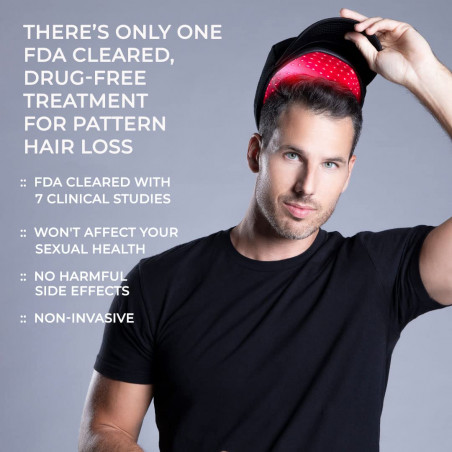 Laser Hair Growth Products (FDA Cleared) by Hairmax | Laser Hair Growth Cap | Model: RegrowMD | Hair Loss Treatment for Men and