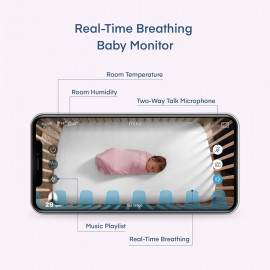 Miku Moniteur Intelligent pour Bébé - Vidéo HD et Suivi du Sommeil