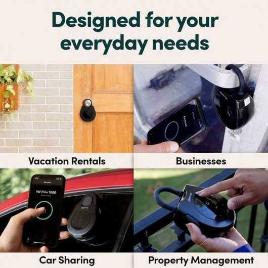 igloohome Keybox 3E (NEW!) - Spacious Key Safe w/ Airbnb Sync - Bluetooth & Pin Access Offline