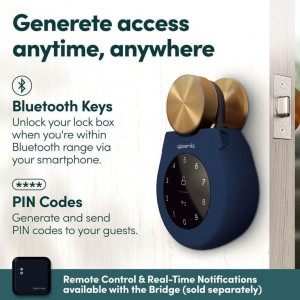igloohome Keybox 3E (NEW!) - Spacious Key Safe w/ Airbnb Sync - Bluetooth & Pin Access Offline