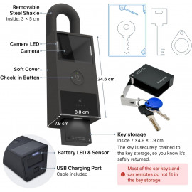 Boîte à Clés Intelligente Lubn LTE avec Caméra - Accès à Distance