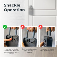 MojoBox Bluetooth Lockbox: Secure Key Storage with Remote Access & Extreme Temp Resistance!