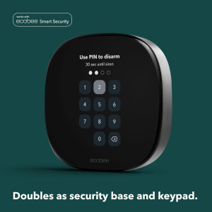 Accessible keypad for door entry, works seamlessly with ecobee Premium Smart Thermostat.