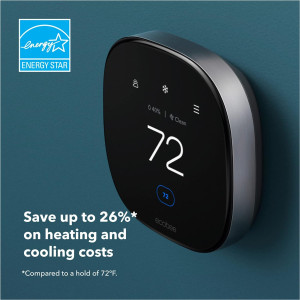Keyless entry keypad for doors, integrates with ecobee Premium Smart Thermostat.