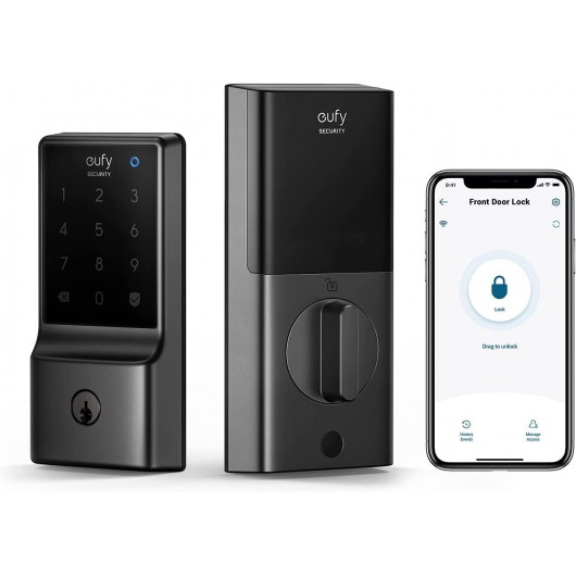 Eufy C210 Smart Deadbolt – Keyless Entry, 5 Unlock Options