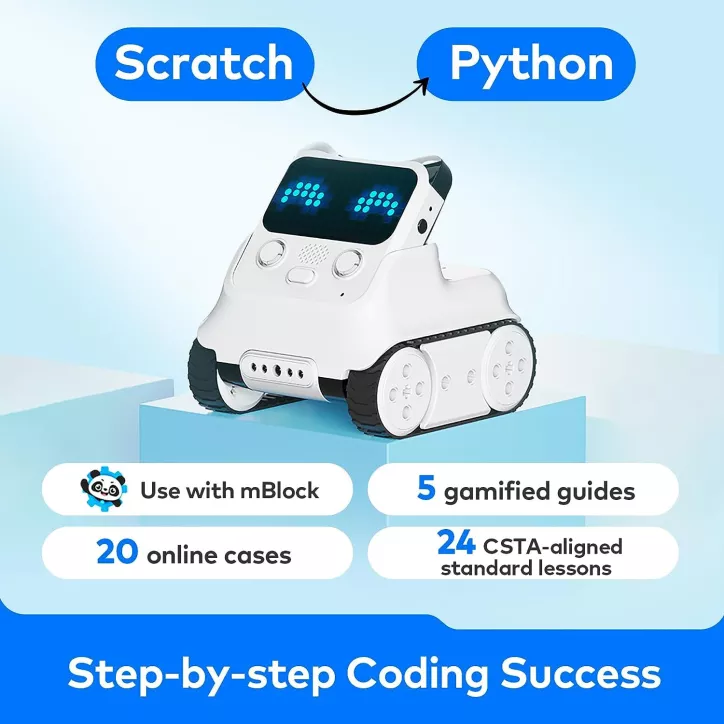 Codey Rocky de Makeblock: Robot Éducatif et Ludique pour Apprendre à Coder en Samusant Codey Rocky de Makeblock: Robot Éducatif et Ludique pour Apprendre à Coder en Samusant