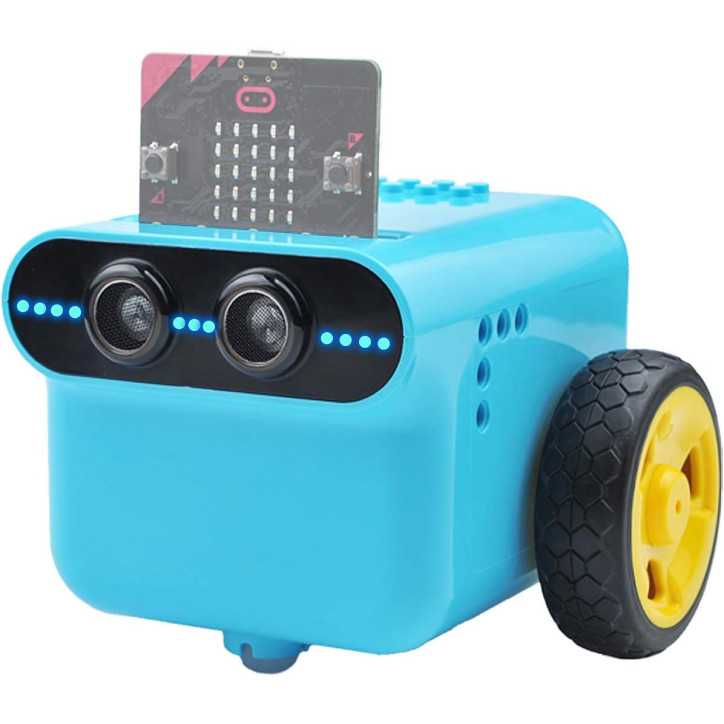 Elecfreaks Micro:bit Robot Car - STEM Coding Toy for Kids, Scratch Compatible, LEGO Expansion