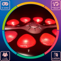 A vibrant memory game with colorful buttons and buttons, the iCore 12-in-1 Electronic Flashing Memory Game for kids.